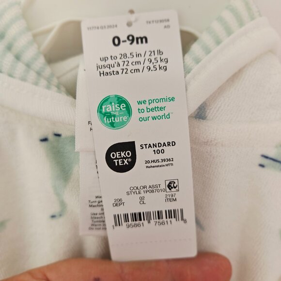 Dinosaur Hooded Baby Bathrobe 0-9M Carters & Magic Years Musical Light up Llama - Picture 10 of 12